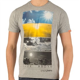 Mens Look Above T-Shirt Grey Marl