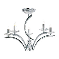 0406 F5CH - Polished Chrome Ceiling Light