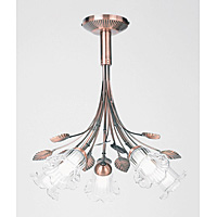 0407 5CO - 5 Light Copper Ceiling Light