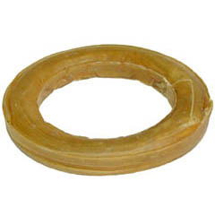 Rawhide chew in the shape of a ring to pacify your pooch. 5 rings in each pack.