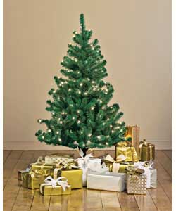 Unbranded 1.5m / 5ft Norwegian Spruce Pre Lit Tree