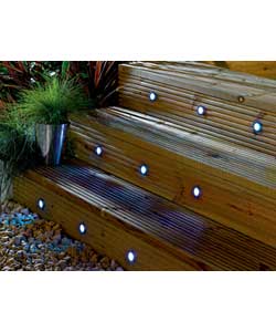 Unbranded 10 Pack 32MM Colour Changing LED Decking Kit