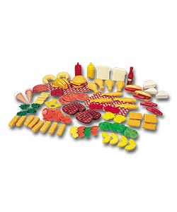 100 Piece Play Food Set.