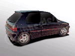 106 MK II 3 door Rear Spoiler FOX