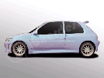 106 MK II 3 door Sideskirts YORUS WIDE
