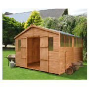 Unbranded 10x15 OSB Apex Shiplap Modula Workshop