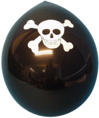 11 Inch Latex Balloons Pirate (Pk 10)