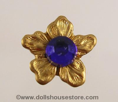 1:12 Scale Doll House Miniature Sapphire Flower