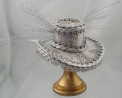 1:12 Scale Doll House Miniature Silver Silk