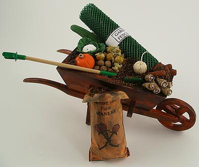 1:12 Scale Gareden Wheelbarrow Full of Produce