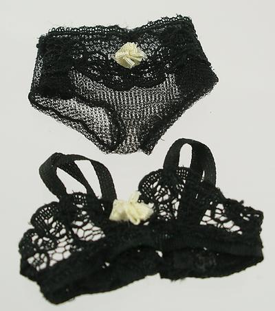 1:12 scale Heidi Ott Black Lace Undies