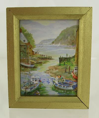 1:12 Scale Miniature Boat Yard Print OOAK