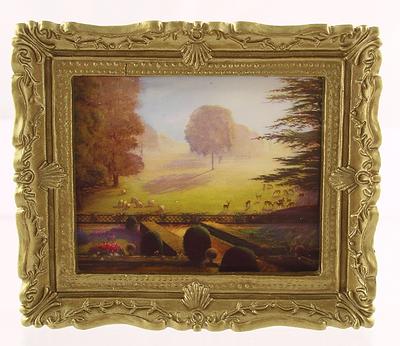 1:12 Scale Miniature Deer Park Print OOAK