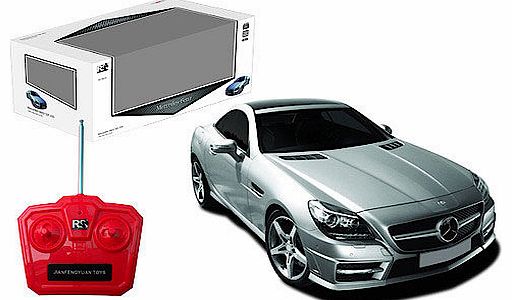 Car Specs 1. Drives on 40Mhz frequency 2. Plastic body and rubber tyres 3. Working lights 4. Works at maximum of 25m from controller Take the classy Remote Control Mercedes Benz for a spin. This mini replica of the world famous vehicle is 29.5cm long