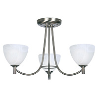 Unbranded 1178 3AC - 3 Light Satin Chrome Ceiling Light