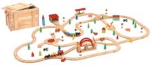 120 piece Train Set in Wooden Box