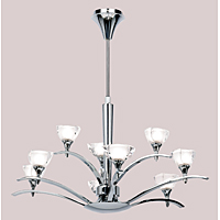 Unbranded 1206 9 - 9 Light Polished Chrome Ceiling Light