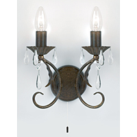 Unbranded 1225 2BZ - Rustic Bronze Wall Light