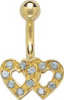 14 Carat Gold Flirt Navel Bar