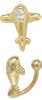 14 Carat Gold Plane Navel Bar