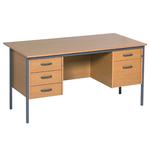 1500mm Executive Desk - Beech