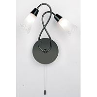 Unbranded 1706 2WBBC - Black Chrome Wall Light