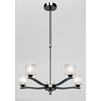 Unbranded 1722 5BC - 5 Light Black Chrome Ceiling Light