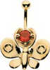 18 Carat Gold Papillion Bellybar Attachment