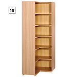 (18) Corner Bookcase