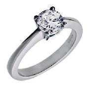 Unbranded 18Ct white gold 1 carat diamond ring J