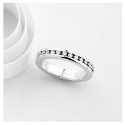 Unbranded 18CT WHITE GOLD 1CT DIAMOND FULL ETERNITY RING, J