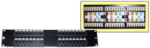 Unbranded 19`` CAT5e 2U 32 Port RJ-45 Patch Panel