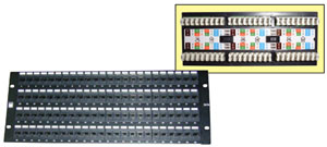 19`` CAT5e 2U 96 Port RJ-45 Patch Panel