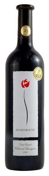 Unbranded 1998 Orange Cabernet Sauvignon - Gold Medal 25th Anniversary - Rosemount Estate