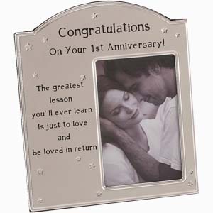 Unbranded 1st Anniversary Photo frame