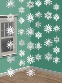 2.1m Snowflake String Decoration (Pk6)