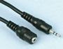 2.5mm stereo jack socket to 2.5mm stereo jack plug lead