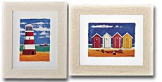 Set of 2 Bathroom Prints - Overall size 32 x 27cm.