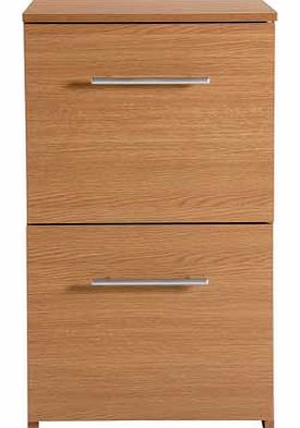 Unbranded 2 Drawer Filing Cabinet - Oak Effect