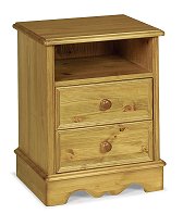 2 Drawer Open Top Bedside - Sherwood