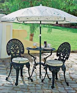 2 Seater Cast Aluminium Bistro Set