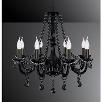 Unbranded 2338 8BK - 8 Light Black Chandelier