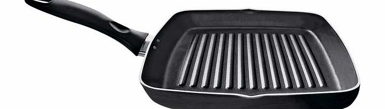 Unbranded 24cm Non-Stick Aluminium Griddle Pan