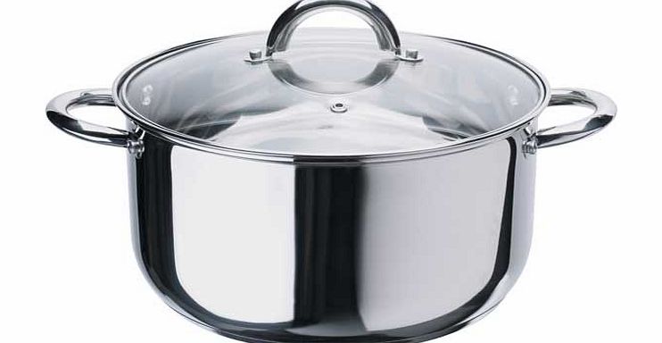 Unbranded 24cm Stainless Steel Stock Pot