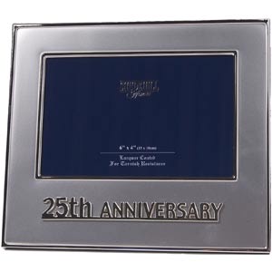 25th Wedding Anniversary Modern Photo Frame