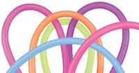 Unbranded 260Q Neon Assortment Modelling Balloons (100 pk)