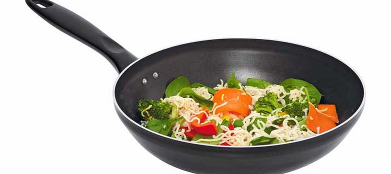 Unbranded 26cm Non-Stick Aluminium Stir Fry Pan