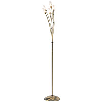 Unbranded 283 5FLAN - Antique Brass Floor Lamp