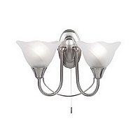 Unbranded 295 2SC - 2 Light Satin Chrome Wall Light