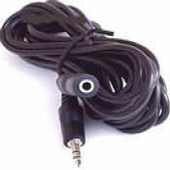 3.5mm stereo jack plug to socket (ext) 2m